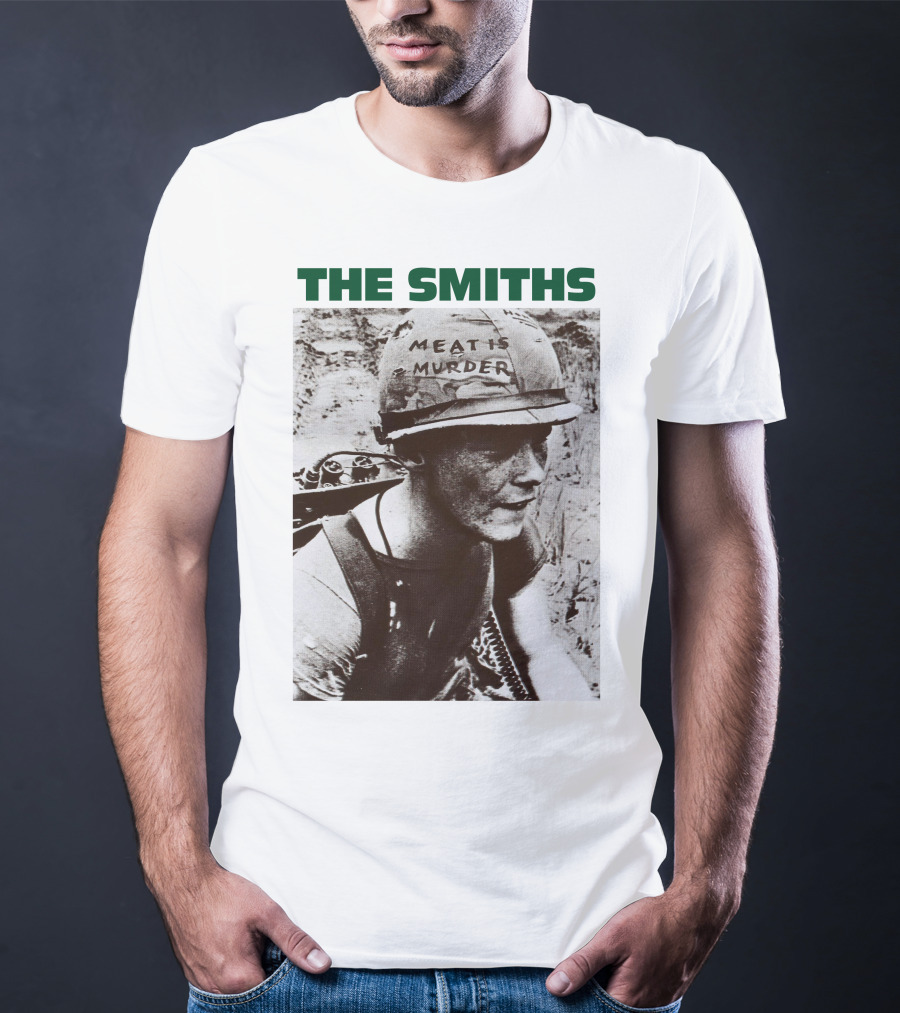 The Smiths Meat Is Murder Vintage Soldier Helmet T-Shirt