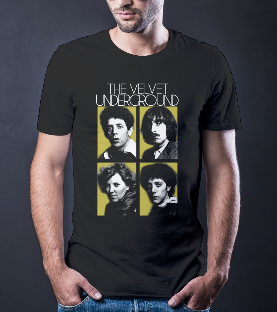 The Velvet Underground 4 Members Portraits T-Shirt
