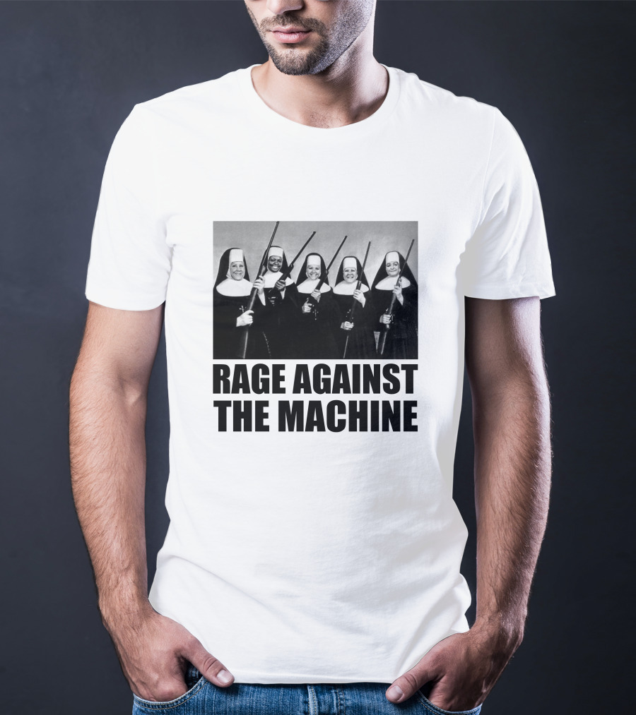 Rage Against The Machine Nuns With Guns Photomontage T-Shirt