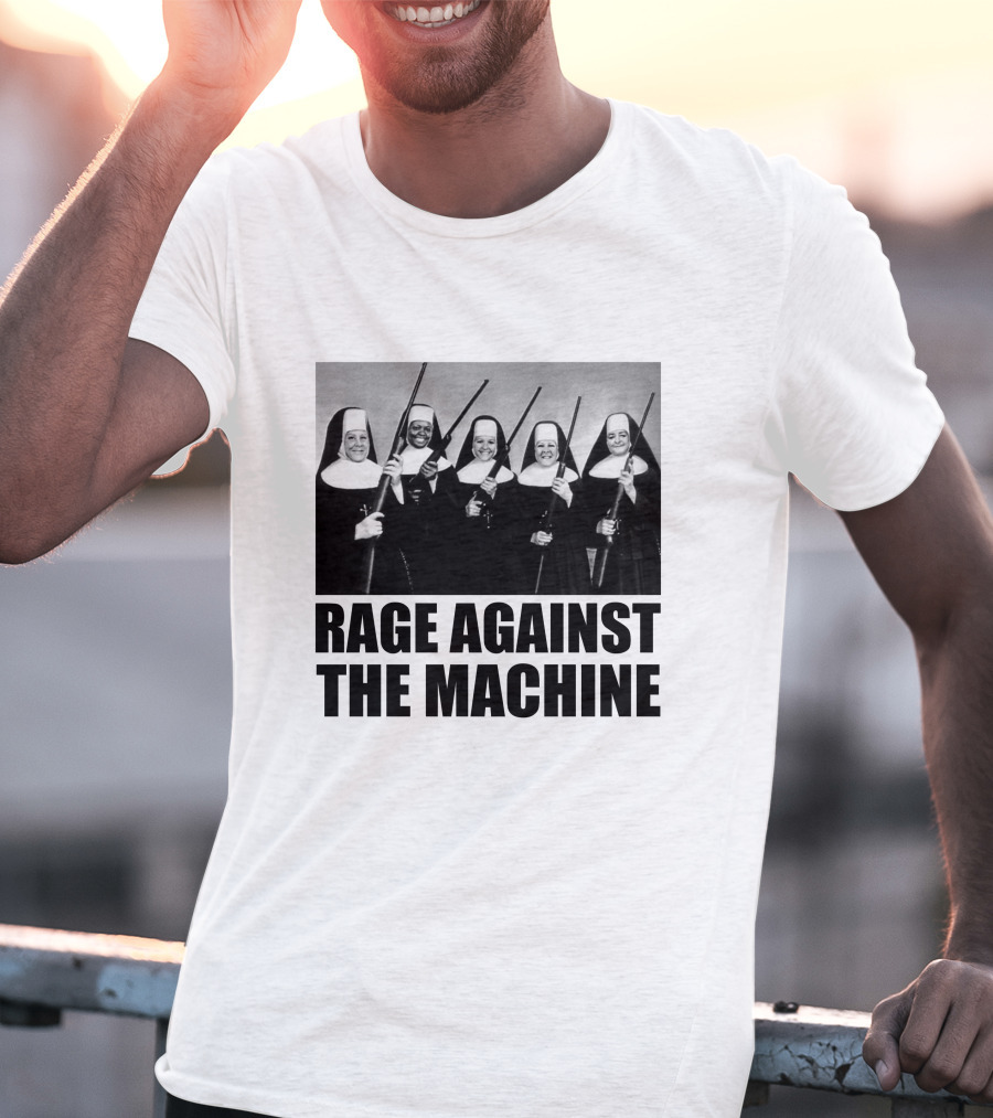 Rage Against The Machine Nuns With Guns Photomontage T-Shirt