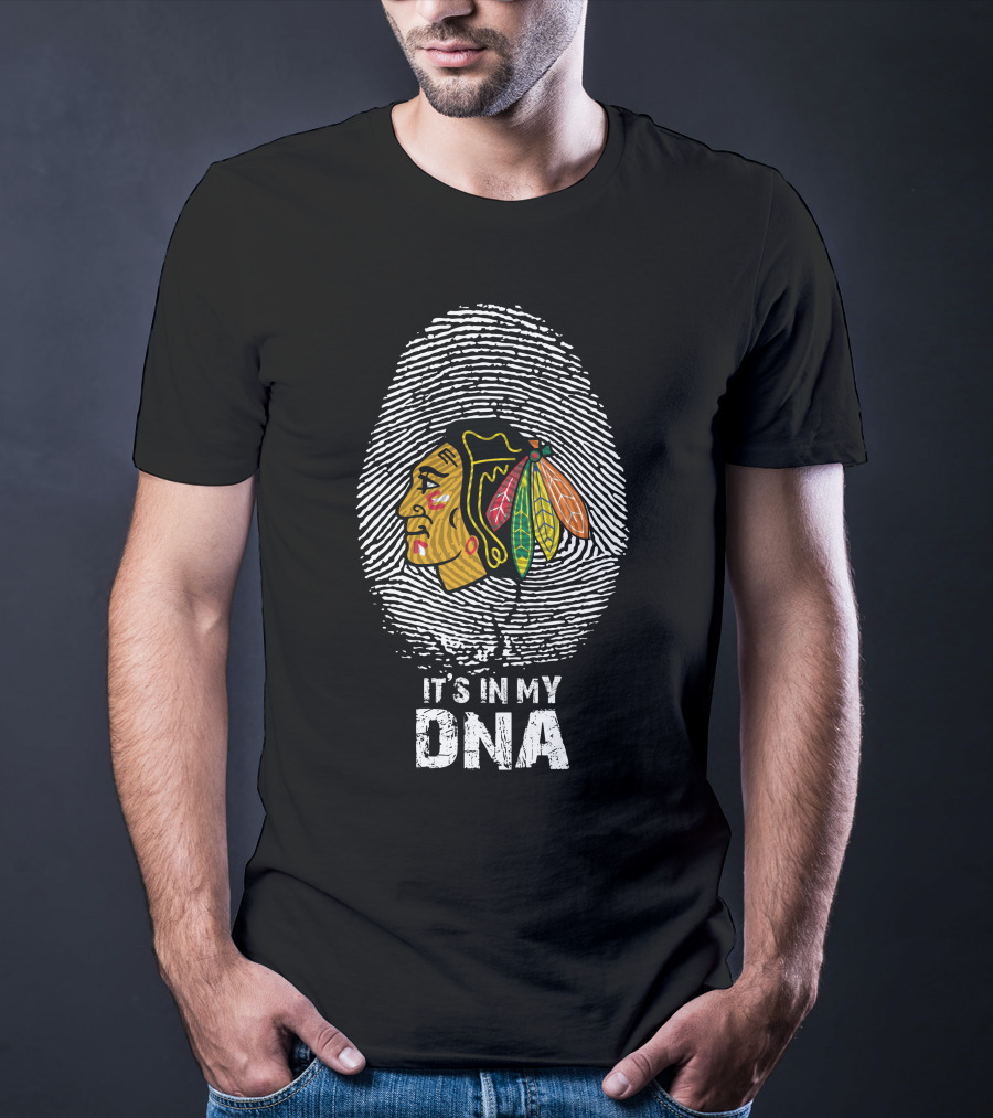 Chicago Blackhawks - It's In My Dna Fingerprint T-Shirt