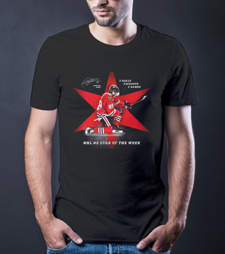 Patrick Kane Chicago Blackhawks Nhl #2 Star Of The Week T-Shirt