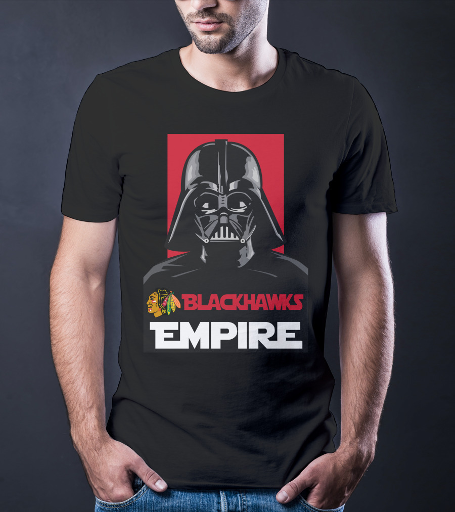 Blackhawks Empire Darth Vader Nhl T-Shirt
