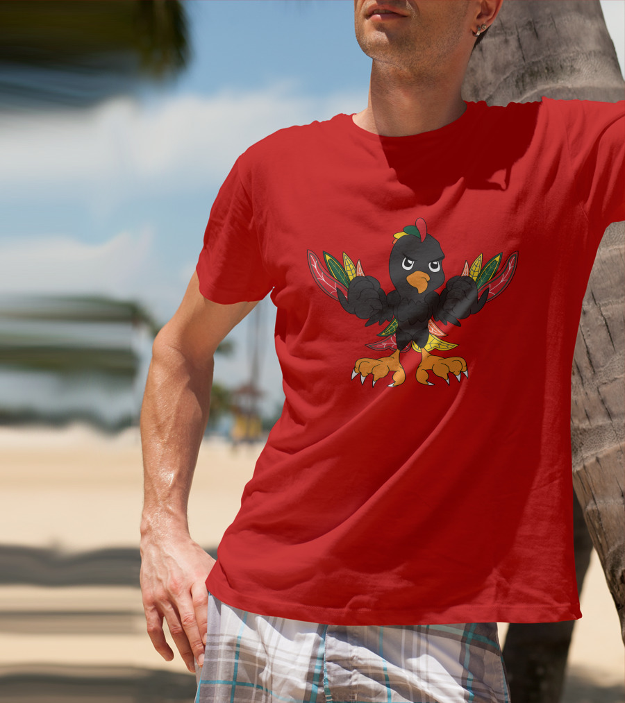 Chicago Blackhawks Angry Bird Fan Art T-Shirt
