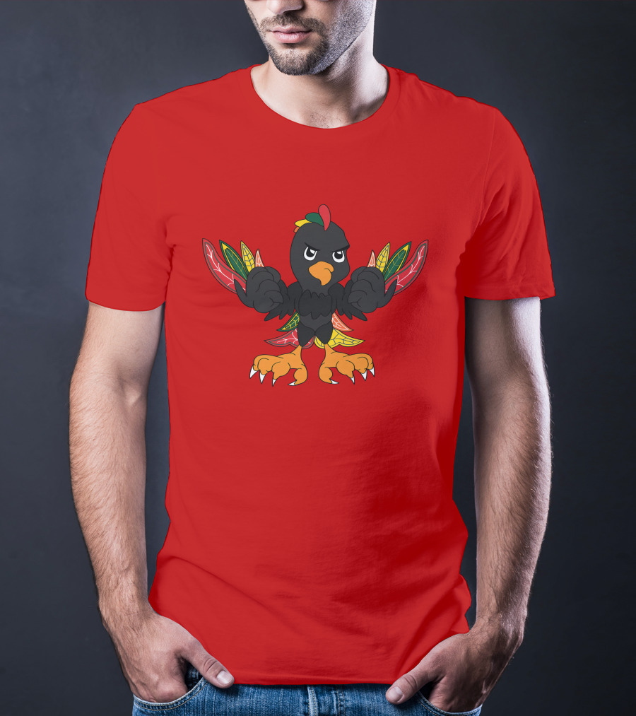 Chicago Blackhawks Angry Bird Fan Art T-Shirt