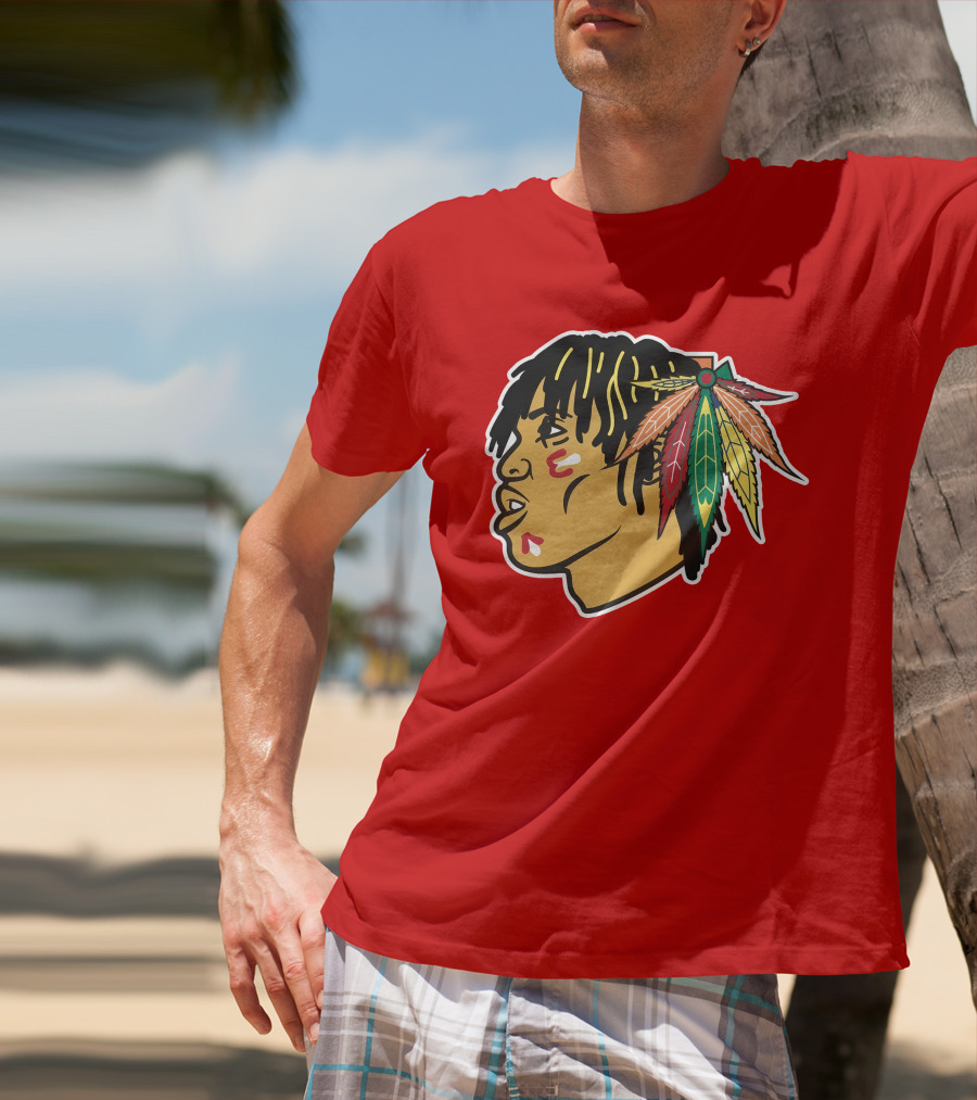 Chicago Blackhawks 21 Rap Logo Custom T-Shirt