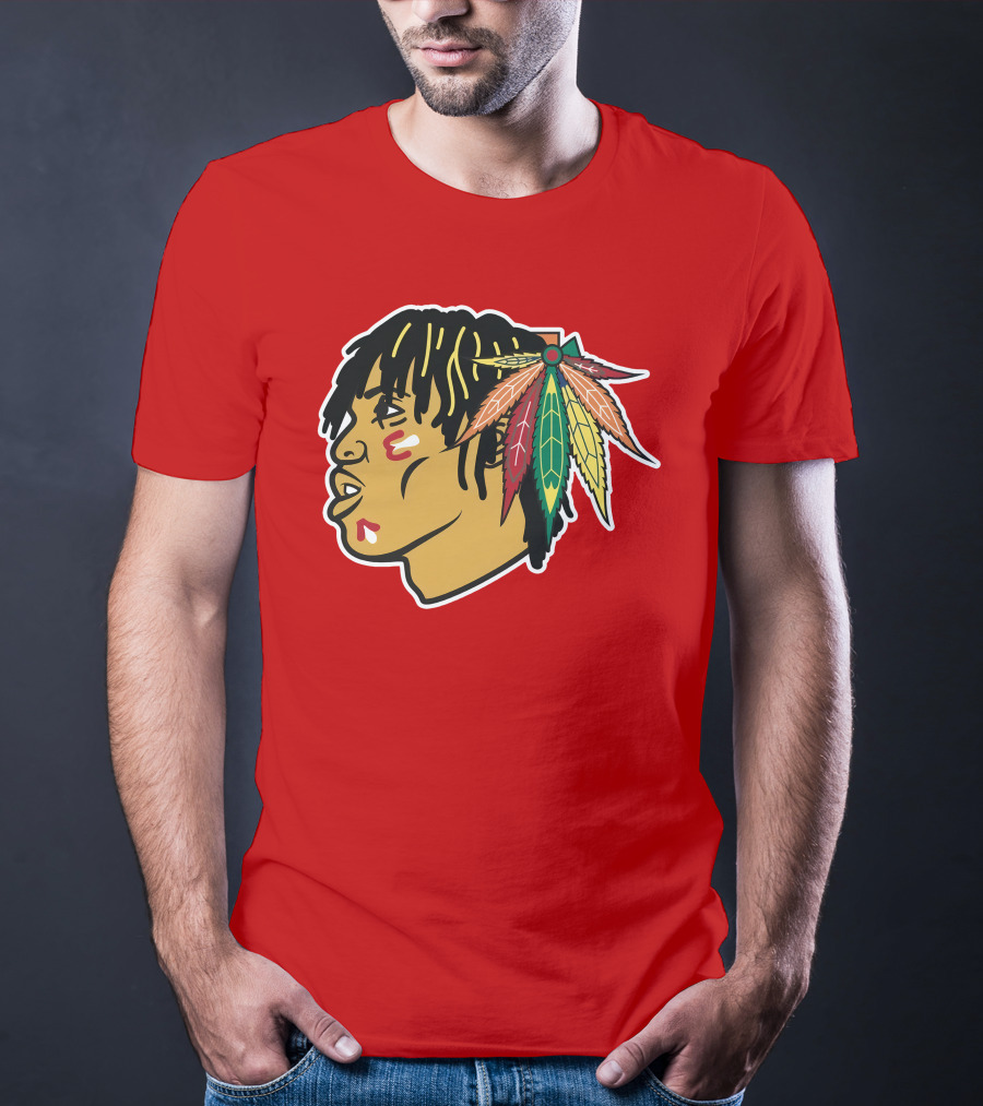 Chicago Blackhawks 21 Rap Logo Custom T-Shirt