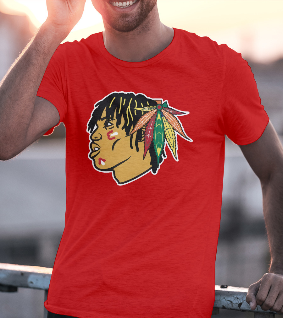 Chicago Blackhawks 21 Rap Logo Custom T-Shirt