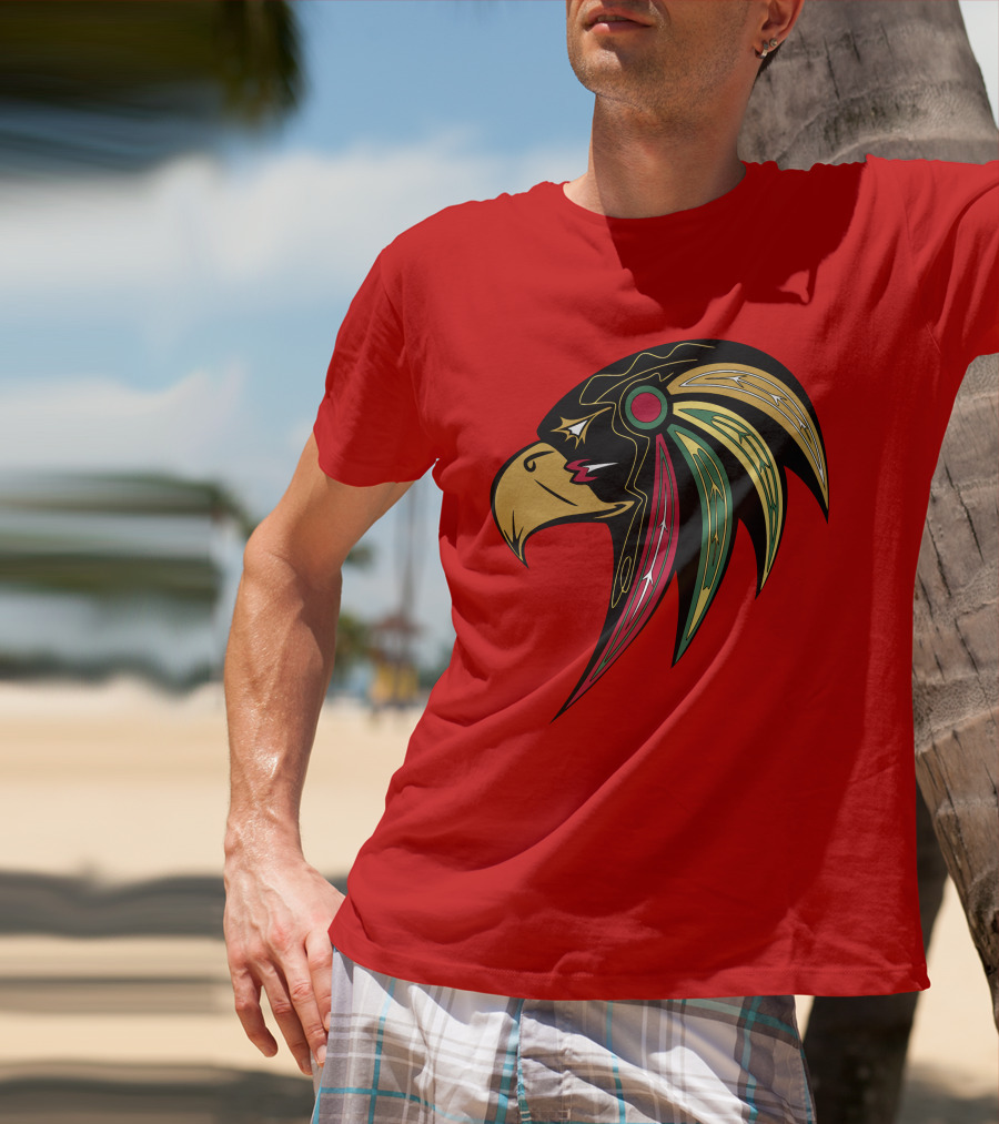 Chicago Blackhawks Stylized Hawk Head T-Shirt