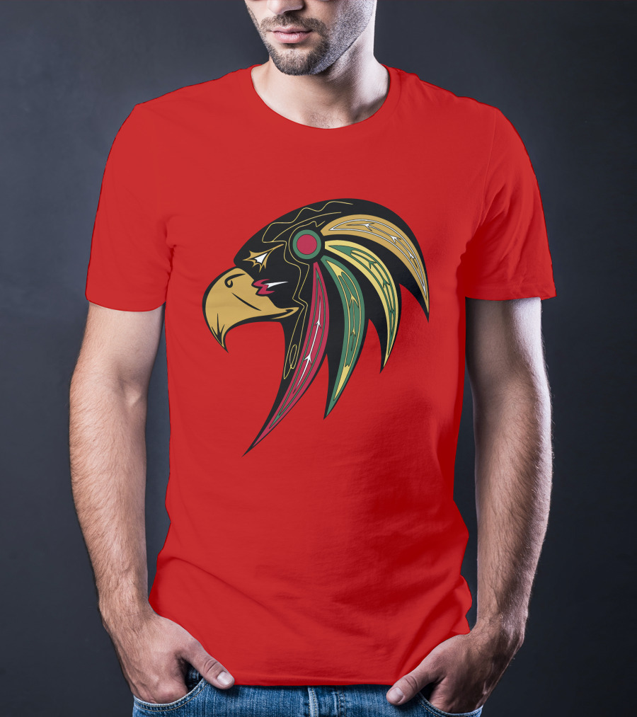 Chicago Blackhawks Stylized Hawk Head T-Shirt