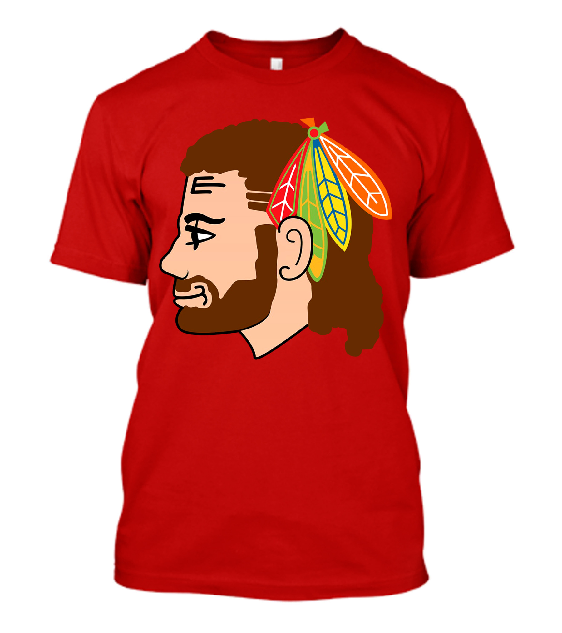 Chicago Blackhawks Tribute Red Feather Symbol T-Shirt