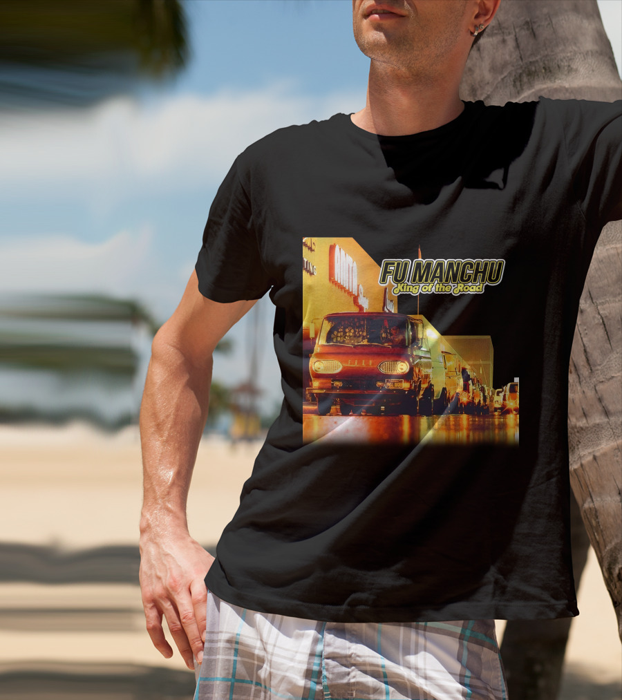 Fu Manchu King Of The Road Album Cover Van Scene T-Shirt
