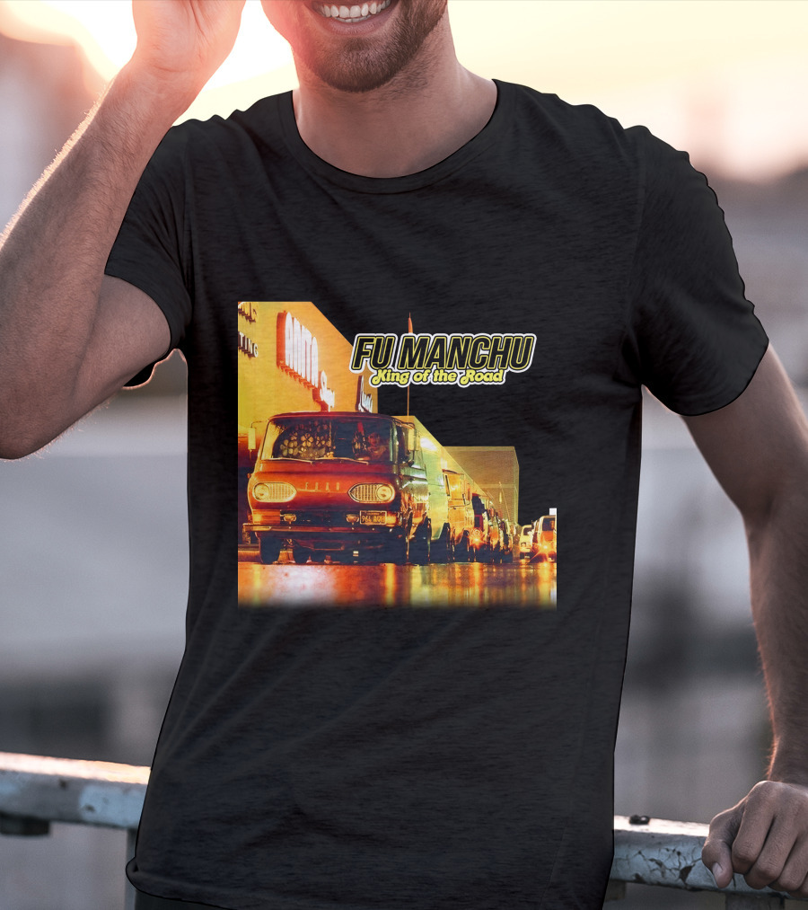 Fu Manchu King Of The Road Album Cover Van Scene T-Shirt