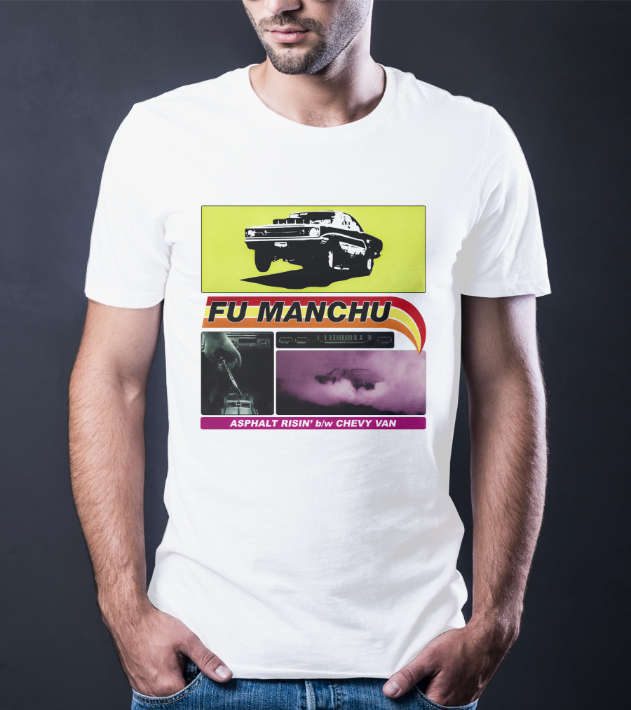 Fu Manchu Asphalt Risin' B/W Chevy Van T-Shirt