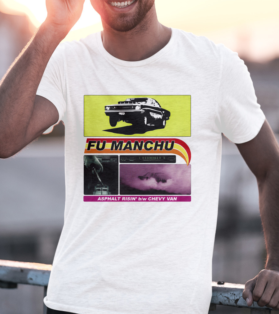Fu Manchu Asphalt Risin' B/W Chevy Van T-Shirt