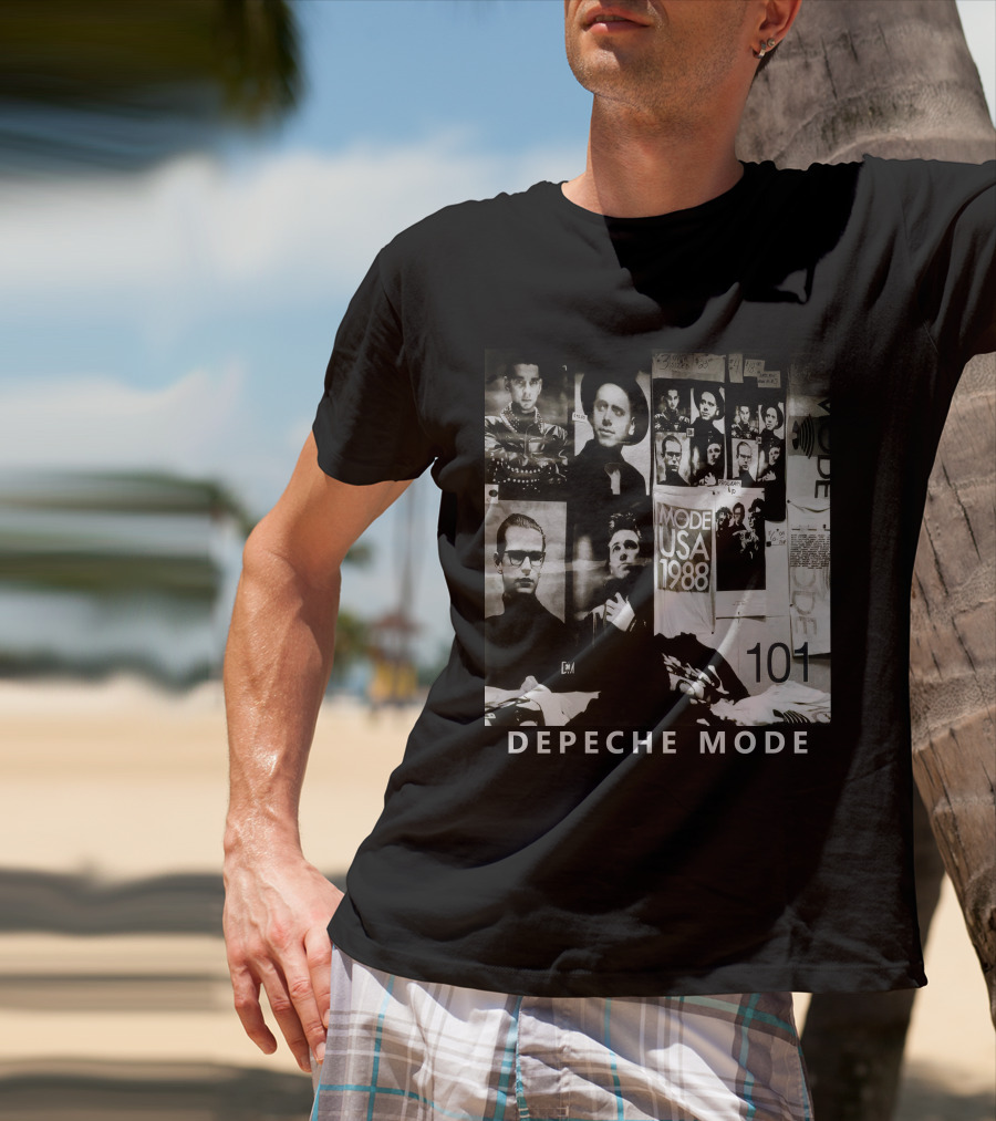 Depeche Mode USA 1988 101 Vintage Collage T-Shirt