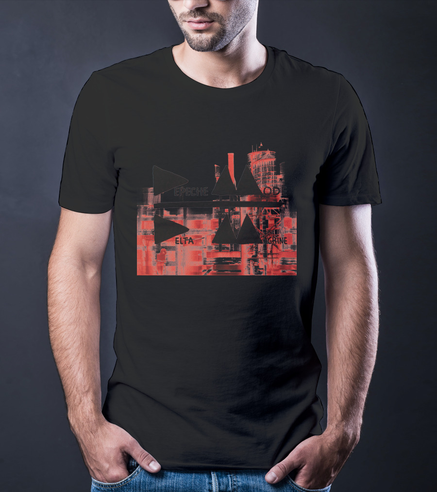 Depeche Mode Delta Machine Industrial Red Triangles T-Shirt