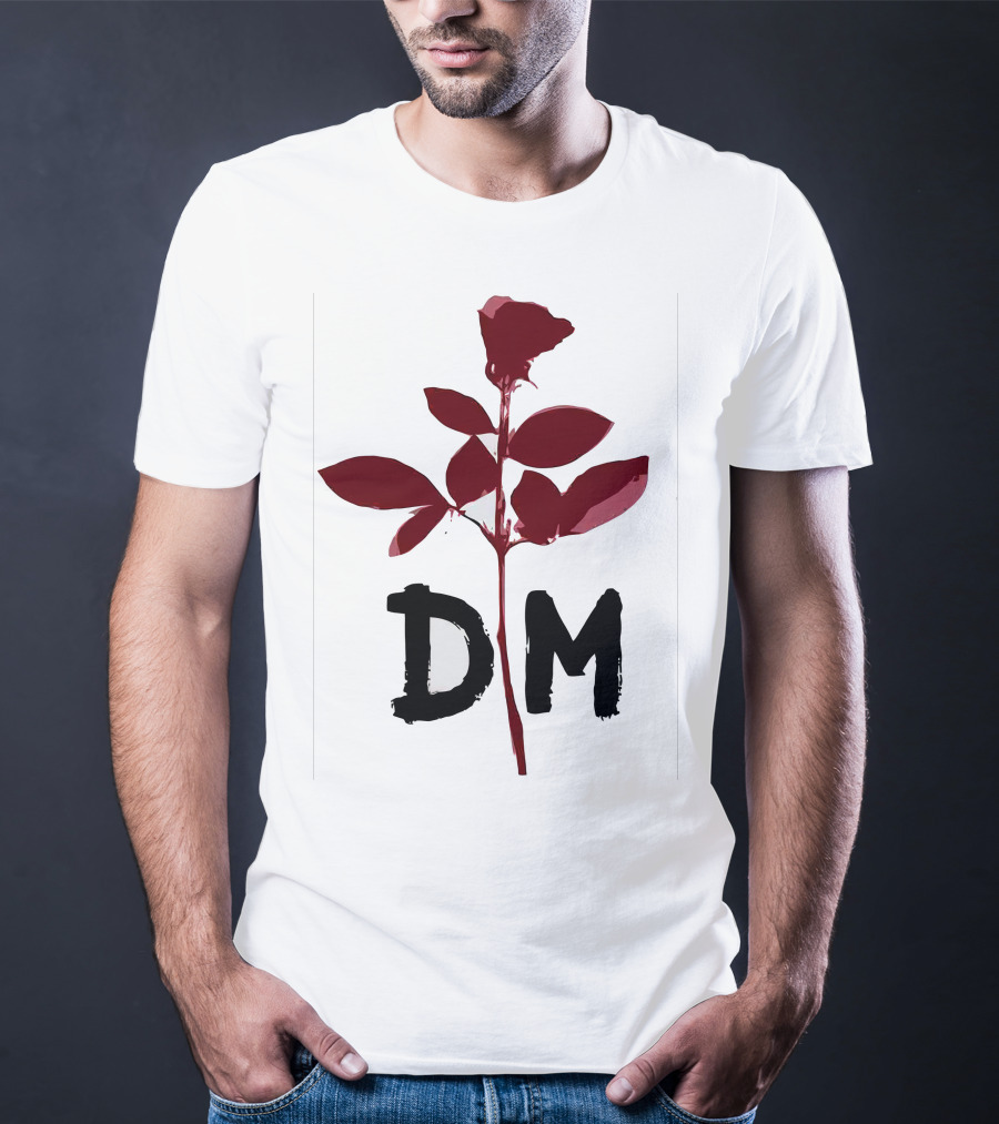 Depeche Mode DM Enjoy The Silence Red Rose T-Shirt
