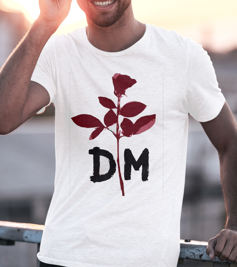 Depeche Mode DM Enjoy The Silence Red Rose T-Shirt