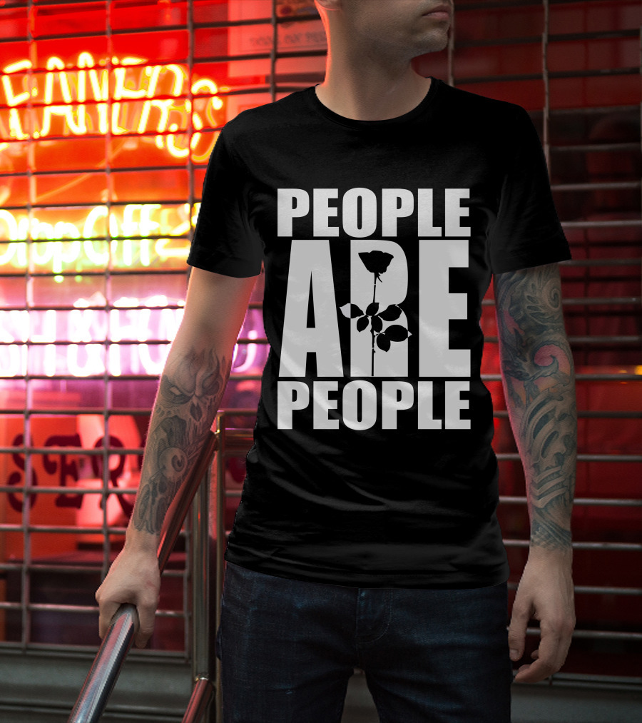 Depeche Mode People Are People Bold Rose T-Shirt