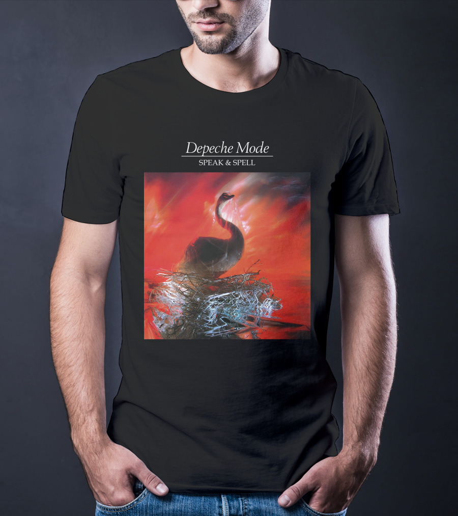 Depeche Mode Speak And Spell Swan Album Cover T-Shirt