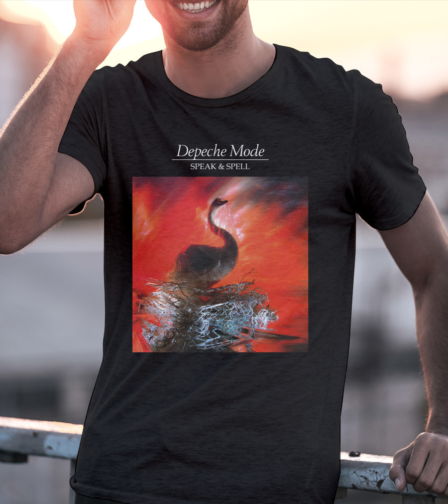 Depeche Mode Speak And Spell Swan Album Cover T-Shirt