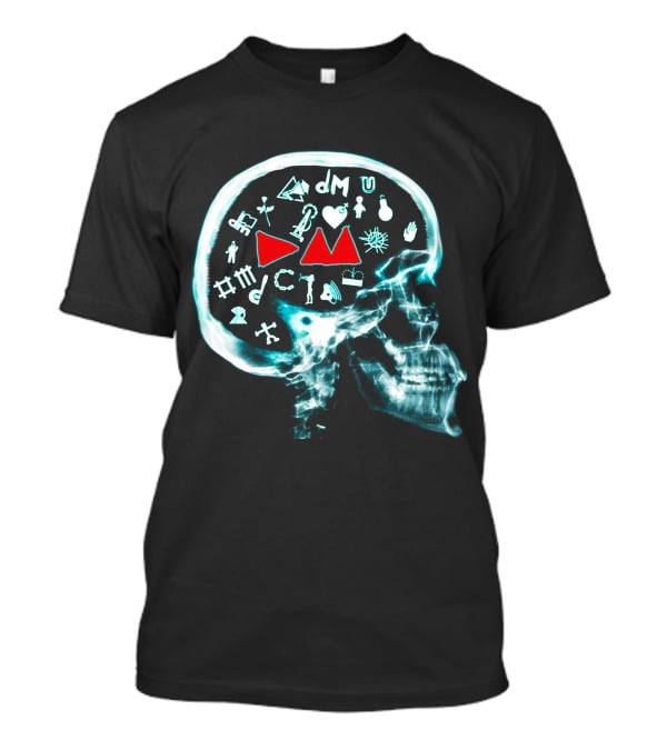 Depeche Mode Dm X-Ray Skull Symbols And Iconic Motif T-Shirt