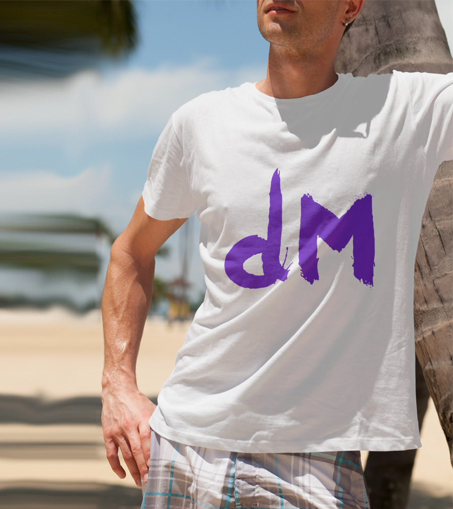 Depeche Mode Dm 5 Purple Brushstroke T-Shirt