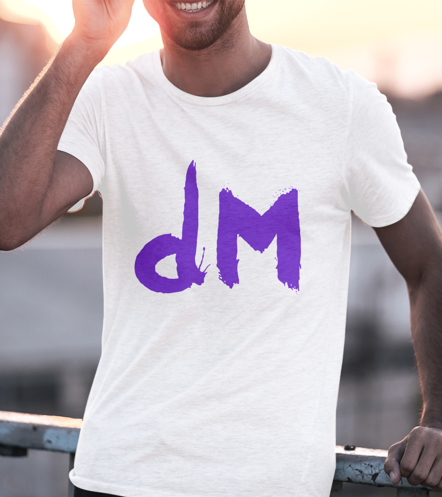 Depeche Mode Dm 5 Purple Brushstroke T-Shirt
