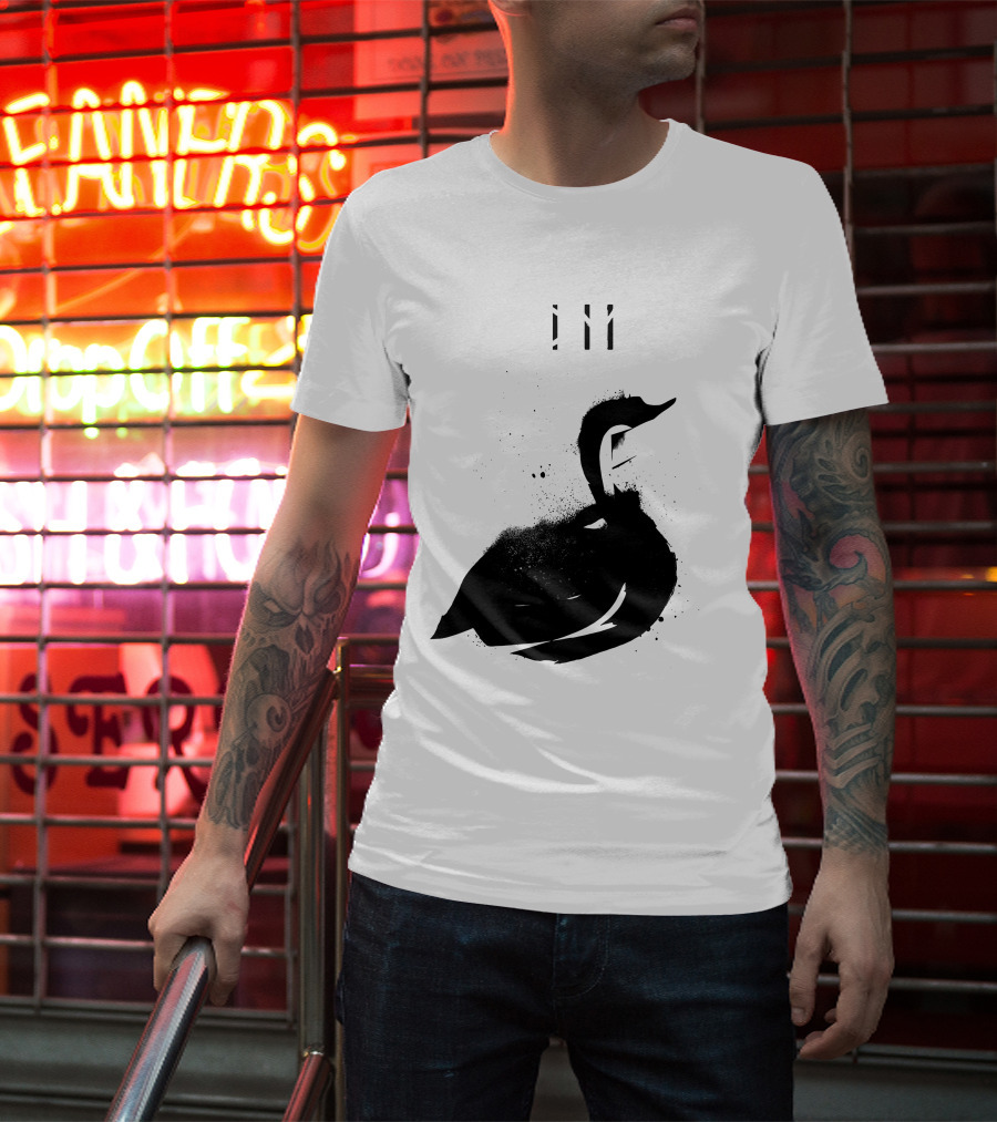 Depeche Mode 7 Abstract Black Swan Stencil Theme Vintage Style T-Shirt