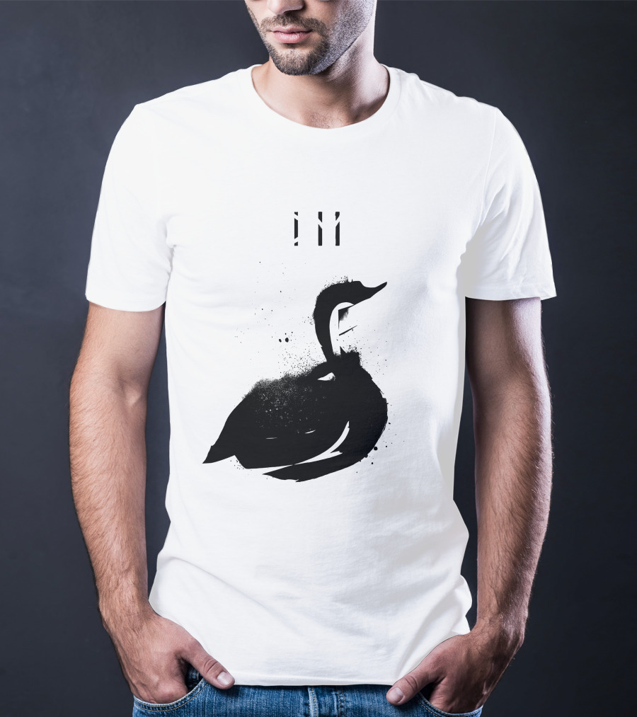 Depeche Mode 7 Abstract Black Swan Stencil Theme Vintage Style T-Shirt