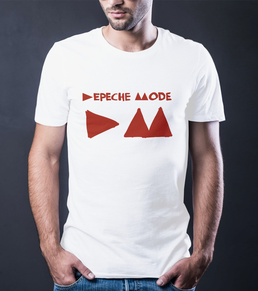 Depeche Mode Triangle Symbol Red Theme T-Shirt