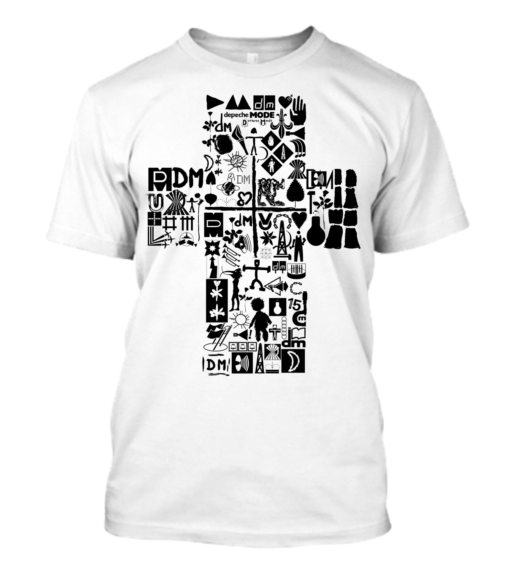 Depeche Mode Dm 14 Iconic Symbols And Logos Collection T-Shirt