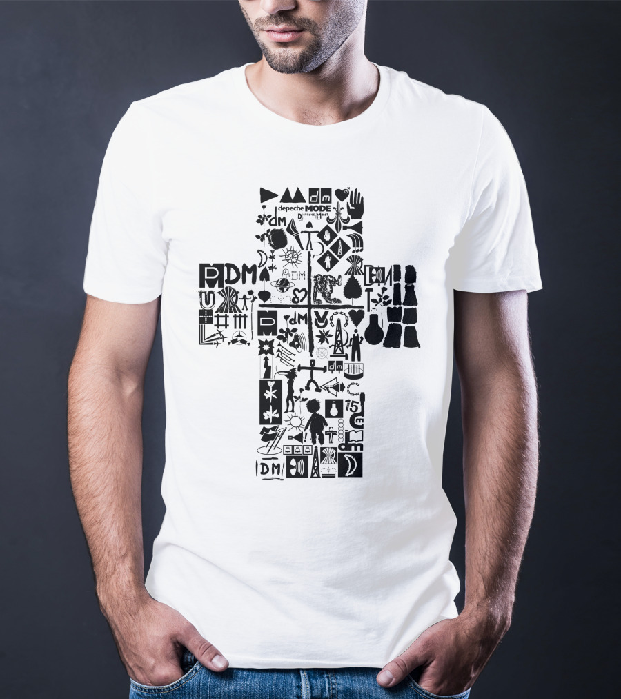 Depeche Mode Dm 14 Iconic Symbols And Logos Collection T-Shirt