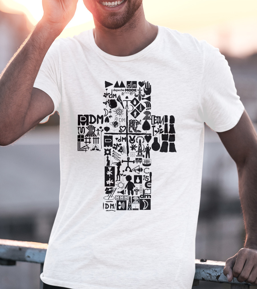 Depeche Mode Dm 14 Iconic Symbols And Logos Collection T-Shirt
