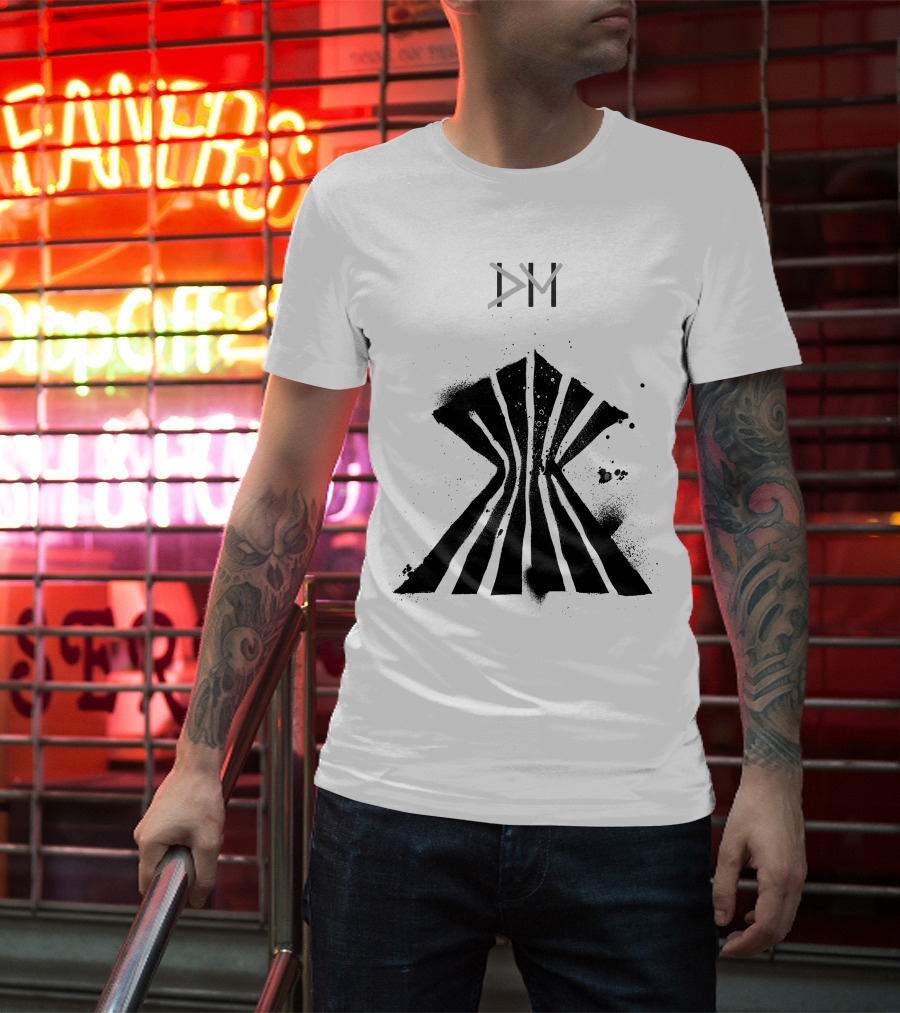 Dpm Org Dm Striped Abstract Symbol T-Shirt