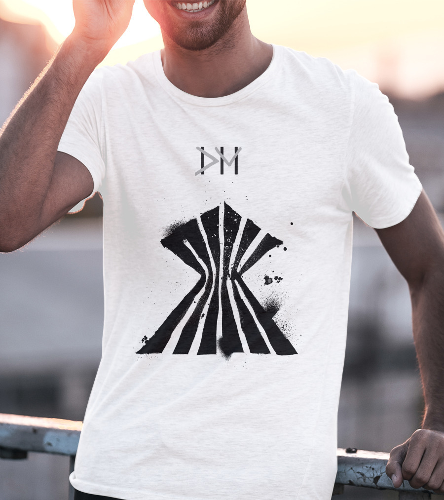 Dpm Org Dm Striped Abstract Symbol T-Shirt