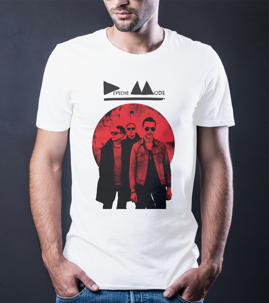 Depeche Mode Band Red Circle T-Shirt