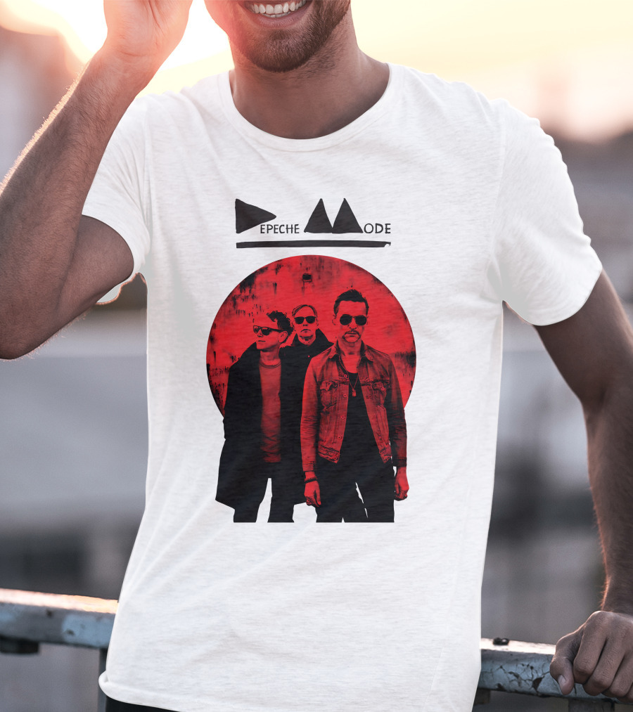 Depeche Mode Band Red Circle T-Shirt