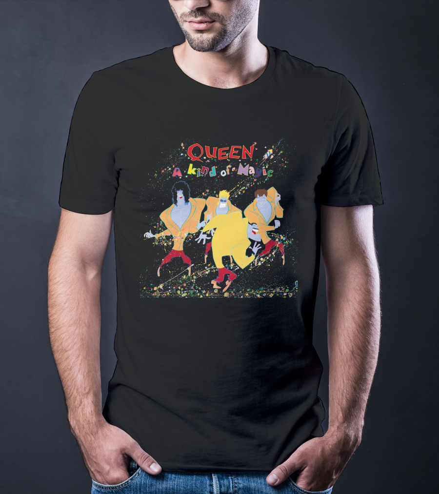 Queen A Kind Of Magic Album Art Characters T-Shirt