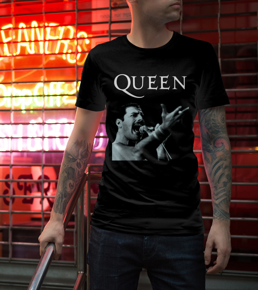 Queen Freddie Mercury Singing Iconic Pose T-Shirt