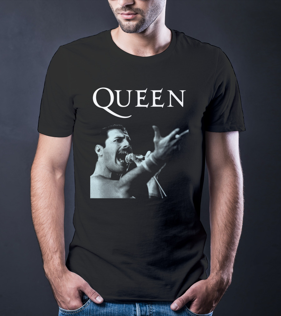 Queen Freddie Mercury Singing Iconic Pose T-Shirt