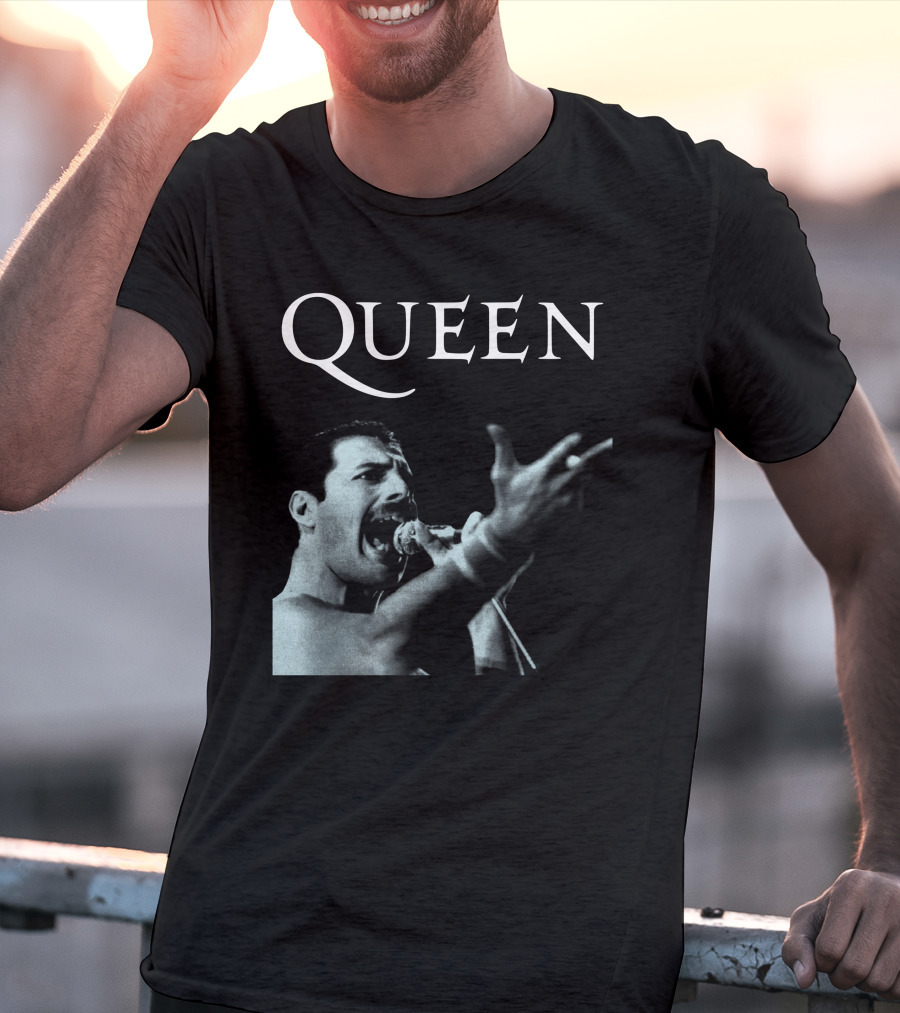 Queen Freddie Mercury Singing Iconic Pose T-Shirt
