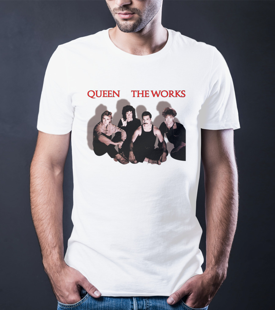 Queen The Works Album Cover Classic Band Members T-Shirt