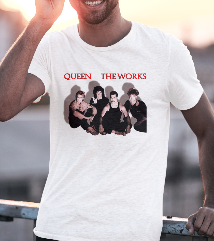 Queen The Works Album Cover Classic Band Members T-Shirt
