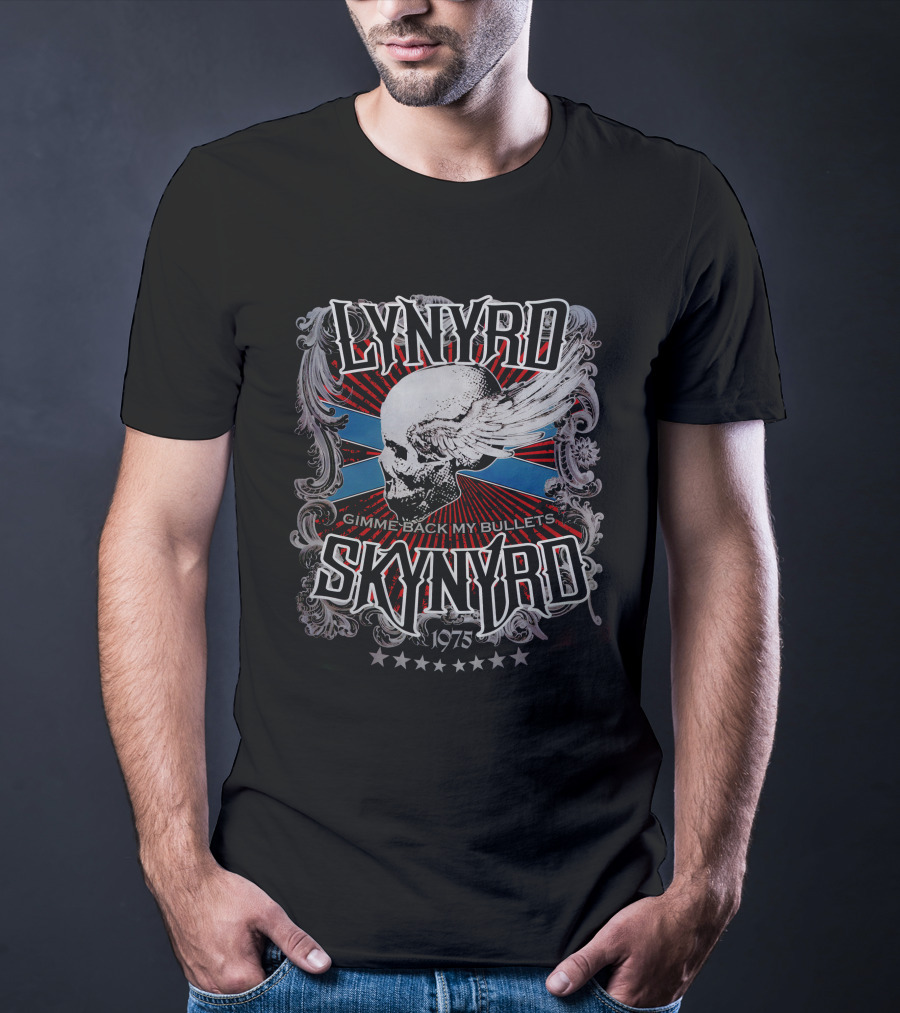 Lynyrd Skynyrd Gimme Back My Bullets 1975 T-Shirt