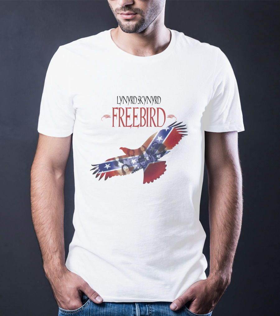 Lynyrd Skynyrd Freebird Confederate Flag Eagle T-Shirt