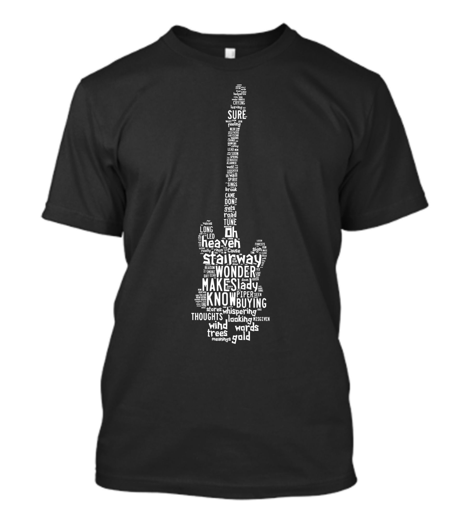 Stairway To Heaven Guitar Word Art Lzp T-Shirt