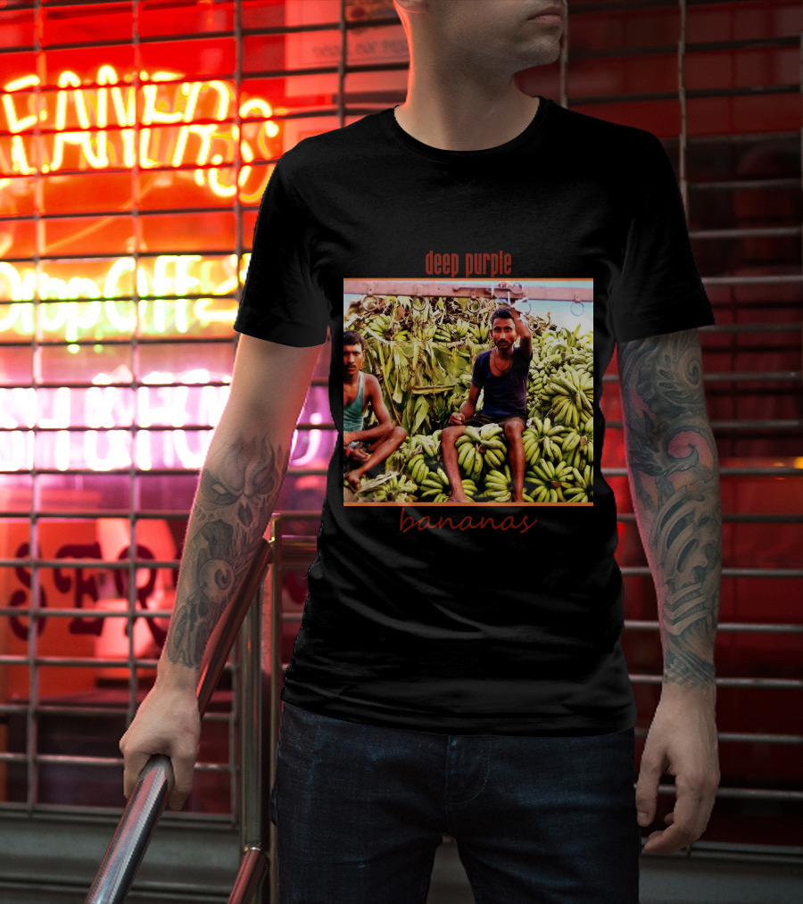 Deep Purple Bananas Album Cover Artwork T-Shirt