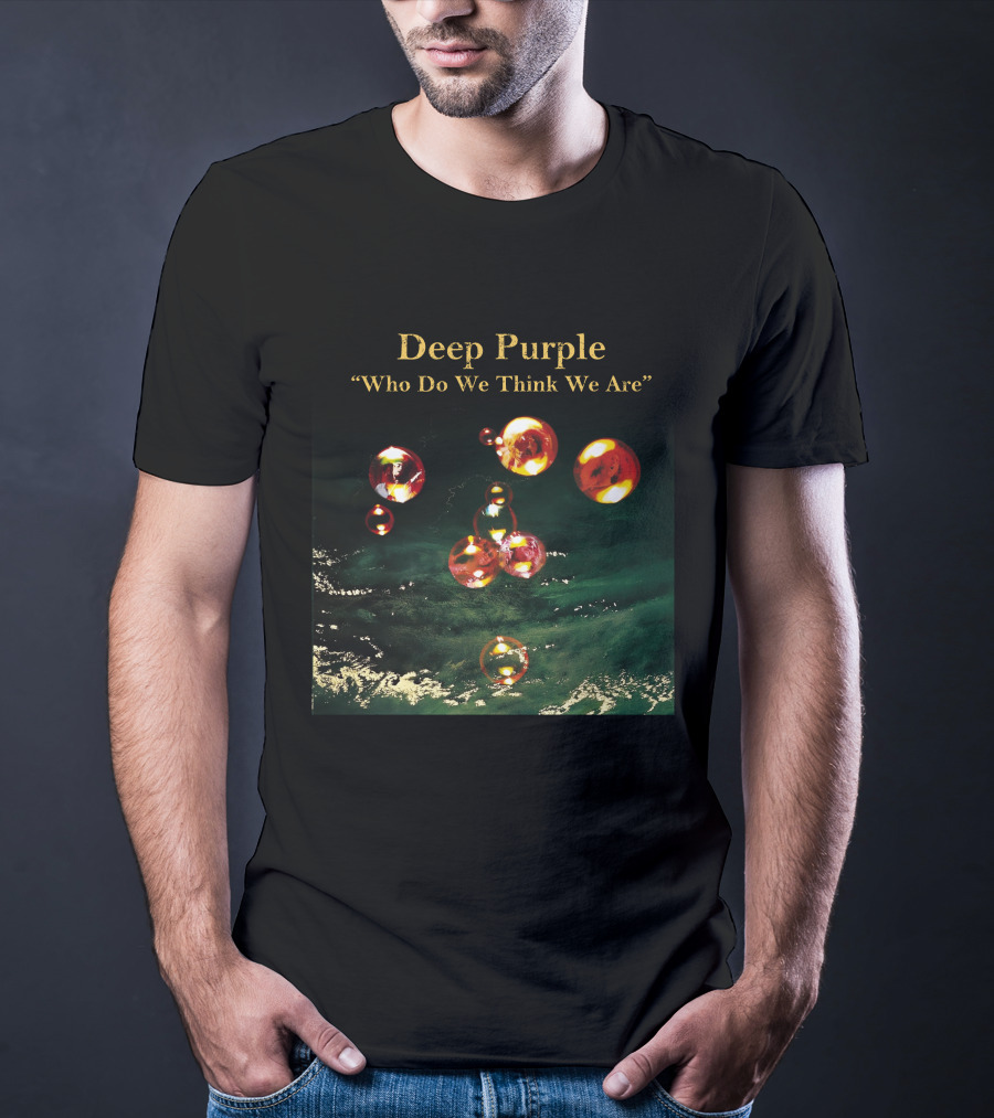 Deep Purple Who Do We Think We Are Album Cover Bubbles T-Shirt